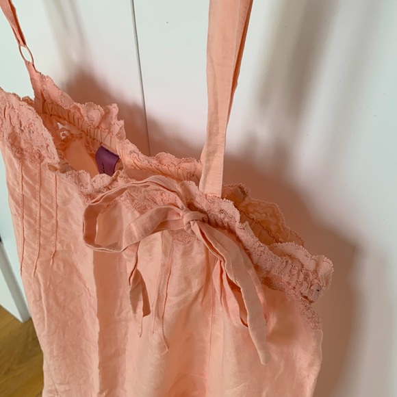 🦄 Sophie & Me coral top with lace trim - Picture 9 of 10